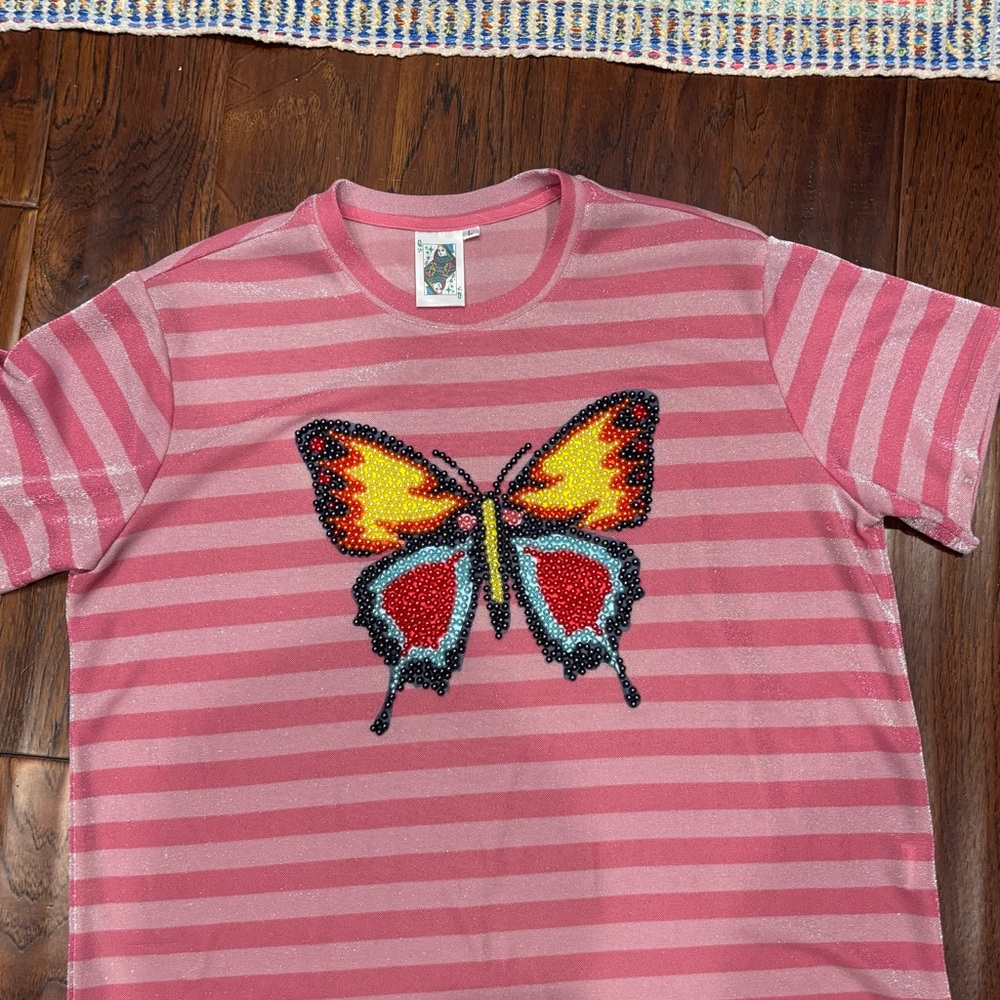 Queen of sparkles Shirt with Butterfly Design